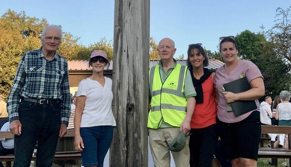 Liam Horan, Mary O’Connor, Tony O’Connor, Patricia McCaffrey and Áine Lally who attended the recent Mass on Church Island in Lough Carra. Picture by Tom Quinn 