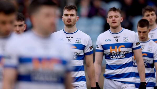 Matthew Ruane (centre right) only appeared for the second-half of Breaffy's crucial Round 3 tie with Belmullet, as the Mayo midfielder continues to struggle with injury. Picture: INPHO/James Crombie Matthew Ruane (centre right) only appeared for the second-half of Breaffy's crucial Round 3 tie with Belmullet, as the Mayo midfielder continues to struggle with injury. Picture: INPHO/James Crombie