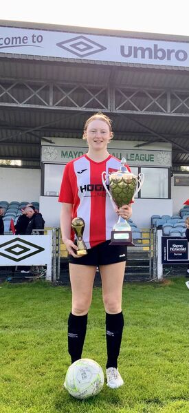 Hat-trick hero and player of the match Kate Brennan was the Ballyglass star as they defeated Manulla in the U19 Girls Cup final. Hat-trick hero and player of the match Kate Brennan was the Ballyglass star as they defeated Manulla in the U19 Girls Cup final.