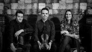 <p>Performing at the festival are the Ox Mountain Trio, from left: Stephen Doherty, David Doocey and Siobhán O’Donnell.</p>