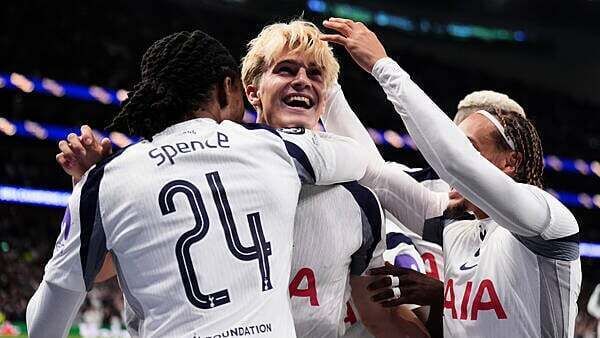 Thomas Partey on losing side as Tottenham win on Champions League return