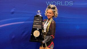 <p>Aoibhinn Tierney (19), whose grandparents Mary and Declan Sweeney are originally from Achill Island, stood on the podium in April at the prestigious Worlds event at the ESPN Wide World of Sports in Florida.</p>