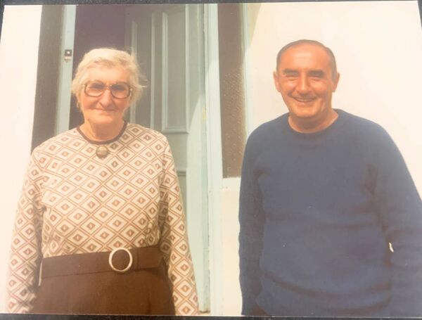 Fr Jack's mother Mary with his brother Fr Vincent, who was also a member of the Columbans. 