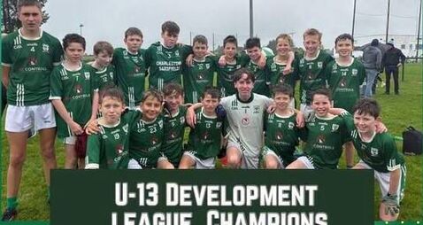 Local Notes: Charlestown Sarsfields U13s romp to Development League victory.