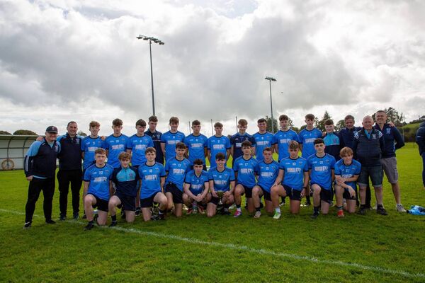 The Westport team who beat Ballaghaderreen-Kilmovee in Saturday's Mayo GAA U17 Division 1 League final. Back row, left to right: Sean O'Connor, Pat Gavin, Matthew Scahill, Darragh Malone, Aiden Murphy, Rowan McLaughlin, Ross O’Connor, Matthew McLaughlin, Stephen Heraghty, Thomas Williams, Aodhán Gavin, Dara Dawson, Darragh Reynolds, Kenneth Chambers, Seamus Hoban and Marty Wallace. Front row, left to right: Cain O'Grady, Jack Collins, Matthew O’Malley, Oisin Wallace, Jamie O’Toole, Ben Holmes, Liam Marshall, Fiachra O’Cinnsealla, Fionn O’Cinnsella, Tom Holmes and Conan O’Reilly.