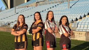 <p>Mayo LGFA held a ‘Captains’ Call’ at Hastings Insurance MacHale Park last Sunday evening. From left, Parke-Keelogues-Crimlin vice-captain Megan Davitt, captain Emma Walsh, Swinford-Killasser vice-captain Anna Tierney and captain Niamh Casey.</p>