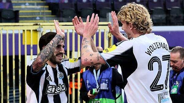 Newcastle hit four in dominant Champions League win at Union Saint-Gilloise