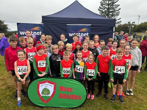Westport Ac were out in force for the county cross country championships in Swinford.