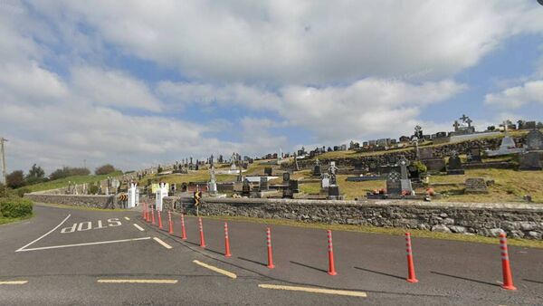 New access road for cemetery near notorious bend