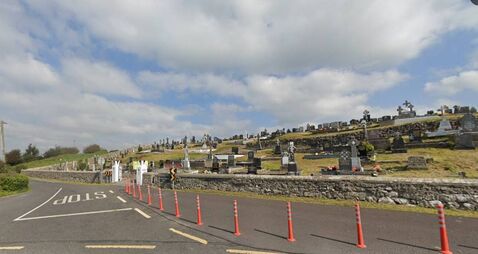 New access road for cemetery near notorious bend