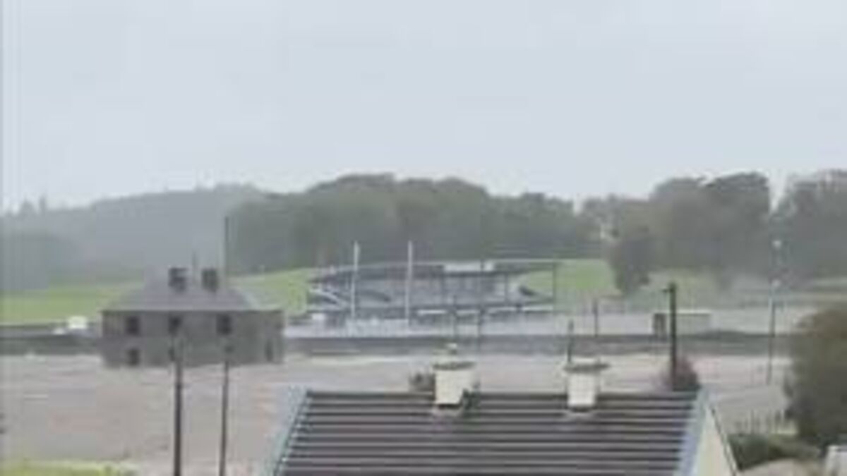 WATCH: Local GAA pitch feels effects of Storm Amy