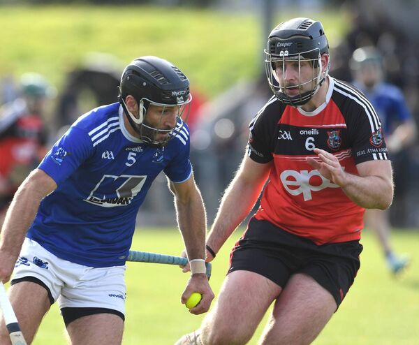 Tooreen’s Joe Boyle and Danny Hill of Ballyhaunis feature on the half-back lines of their respective clubs. Picture: David Farrell Photography Tooreen’s Joe Boyle and Danny Hill of Ballyhaunis feature on the half-back lines of their respective clubs. Picture: David Farrell Photography