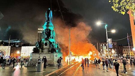 Man (22) jailed for role in an attack on sergeant during Dublin riots