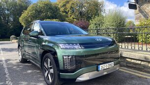 <p>Blending elegance with the robustness of an SUV, the Ioniq 9 is higher, longer, and wider than its seven-seat sibling, the Sante Fe.</p>