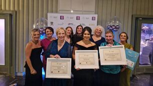 <p>L-R Alana Hayes, Michelle Scanlon, Cora Mulroy, Denise Munnelly, Lorraine Corcoran , Sandra Ganley , Mary McHugh, Orla Bakeberg, Lisa O Connor </p>