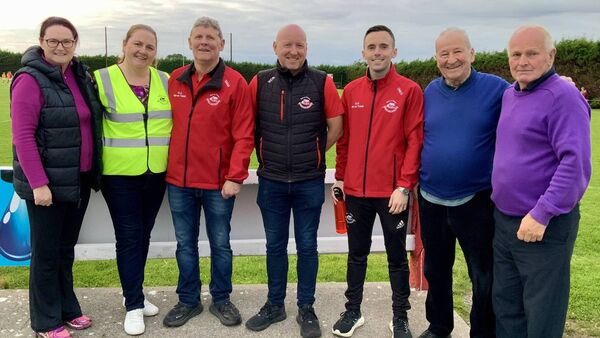Breege Brady, Liz Conway, Sean McHugh, Ronan Mannion, Oisin McGovern, Mike Corbett and Willie Plunkett were in Clogher recently to assess the victory of the Ballintubber U16 squad. Picture by Tom Quinn Breege Brady, Liz Conway, Sean McHugh, Ronan Mannion, Oisin McGovern, Mike Corbett and Willie Plunkett were in Clogher recently to assess the victory of the Ballintubber U16 squad. Picture by Tom Quinn