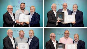 <p>15 YEAR AWARDS - Glenn Petrie/ Paddy Bourke. 20 YEAR AWARDS- Declan Bourke/Paul McNicholas </p>