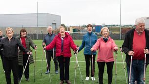 <p>Mayo Sports Partnership Active Age Sports Festival in Castlebar. Photo: Alison Laredo</p>