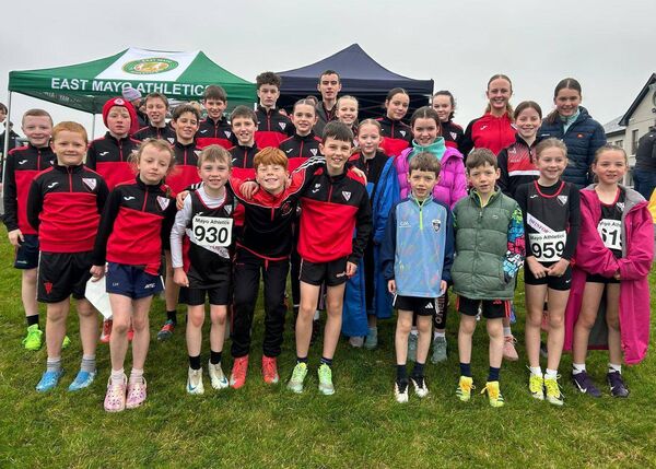 Members of Swinford AC who took part in the Mayo cross county event in Ballinrobe. The club won the U15 girls team event. Members of Swinford AC who took part in the Mayo cross county event in Ballinrobe. The club won the U15 girls team event.