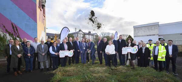 Minister Dara Calleary ‘turns the sod’ on the major redevelopment of the former Sisters of Mercy Convent Site in Westport. Picture: Michael McLaughlin Minister Dara Calleary ‘turns the sod’ on the major redevelopment of the former Sisters of Mercy Convent Site in Westport. Picture: Michael McLaughlin