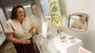 <p>Karen Hoban, daughter of Mary Staunton, whose tea set is on display in the galleries. Picture: Julien Behal Photography</p> <p>Karen Hoban, daughter of Mary Staunton, whose tea set is on display in the galleries. Picture: Julien Behal Photography</p>