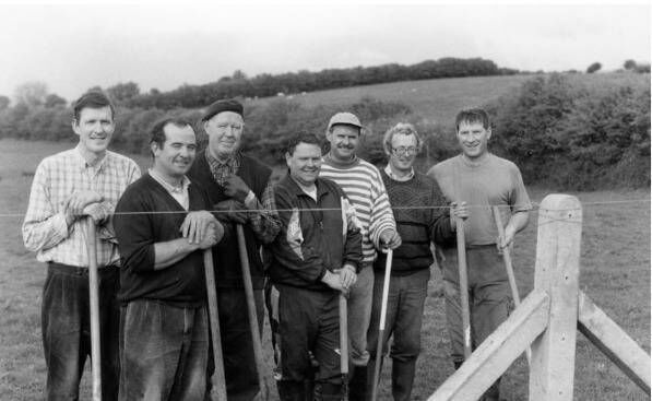 Members of the Ballyvary Keelogues Development Company pictured at work on the new community sports ground prior to its opening in 2001. From left: Joe Barrett, Andy Walsh, Tommy Lyons, Paul Connolly, Noel Burke, Paddy Kelly and Gerry McDonagh.  Members of the Ballyvary Keelogues Development Company pictured at work on the new community sports ground prior to its opening in 2001. From left: Joe Barrett, Andy Walsh, Tommy Lyons, Paul Connolly, Noel Burke, Paddy Kelly and Gerry McDonagh.