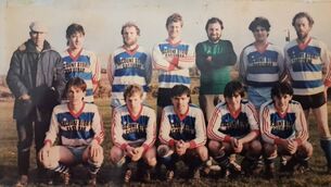 <p>Pictured is a Ballyvary Blue Bombers team from the Christmas 1986 Noel O’Brien Memorial Match, one year after they first entered the Mayo League. Back, from left: D Carolan, F Galligan, W Freeney, P Hall, J Leonard, P Colgan, D Gallagher. Front, from left: J McNicholas, S O’Brien, J Carolan, T McNicholas, M Maloney. </p> <p>Pictured is a Ballyvary Blue Bombers team from the Christmas 1986 Noel O’Brien Memorial Match, one year after they first entered the Mayo League. Back, from left: D Carolan, F Galligan, W Freeney, P Hall, J Leonard, P Colgan, D Gallagher. Front, from left: J McNicholas, S O’Brien, J Carolan, T McNicholas, M Maloney. </p>