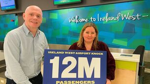 <p>The lucky 12 million passenger was Alison Lynch, who flew on the London Stansted to Knock service.</p>
