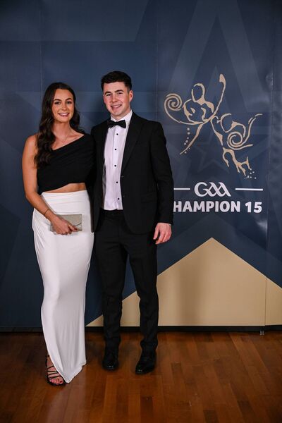 Liam Lavin with Kate Delaney at the GAA Champion 15 Awards ceremony in Croke Park.	Picture: Brendan Moran/Sportsfile Liam Lavin with Kate Delaney at the GAA Champion 15 Awards ceremony in Croke Park.	Picture: Brendan Moran/Sportsfile