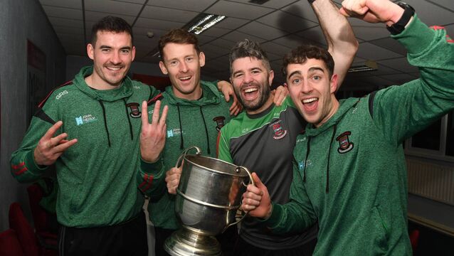 Evan’s above: Stephenites stalwarts savour the moment