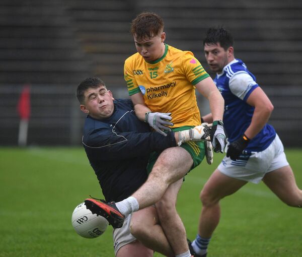 Peter Horan slots home a first-half goal for Kilmovee. Peter Horan slots home a first-half goal for Kilmovee.