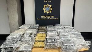 Cocaine worth €8.1 million seized and man (30s) arrested in Co Laois Cocaine worth €8.1 million seized and man (30s) arrested in Co Laois