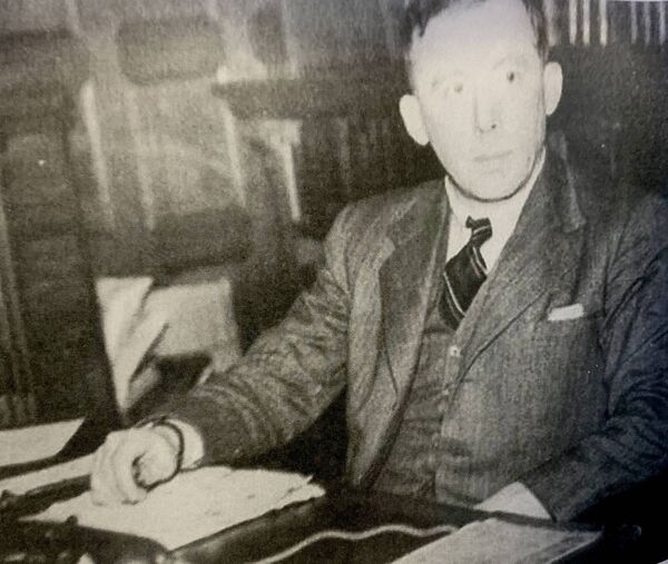 Dr Richard J. Hayes, Director of the National Library and the chief cryptographer with the Irish Defence Forces' 'G2' intelligence section, was successful in cracking the 'Goertz Cipher'. 	Picture: Courtesy of the National Library of Ireland.