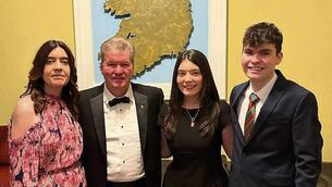 <p>Congratulations to Jimmy Mills formally of Gorthmellia, Barnatra, who received the Resident Manager of the Year award by the Hibernian Society in New York recently pictured with his wife Cathy, daughter Cathy and son Jimmy.</p> <p>Congratulations to Jimmy Mills formally of Gorthmellia, Barnatra, who received the Resident Manager of the Year award by the Hibernian Society in New York recently pictured with his wife Cathy, daughter Cathy and son Jimmy.</p>