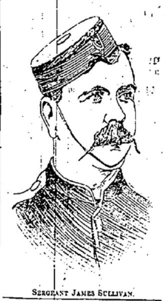 A sketch of John Curtin, published in the press at the time of the controversy.