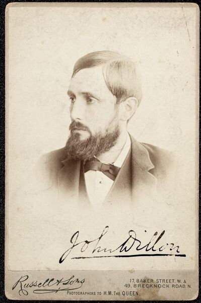 John Dillon was another prominent Irish nationalist who highlighted the case. 