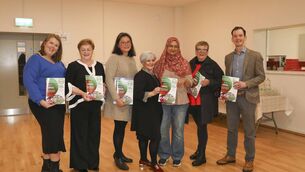 <p>Staff and board members of Ballyhaunis Family Community Resource Centre at the launch of its annual report and website, from left: Geraldine Glacken, Family Support; Ann Flynn, Interim Project Manager; Tzyy Wang, Chairperson; Tracey McDermott, Project Administrator; Hina Rehman, Childcare Manager; Mary Morrissey, first chairperson of the board when the centre was established in 2004; Grahame Cleary, board member. Picture: Janapix</p> <p>Staff and board members of Ballyhaunis Family Community Resource Centre at the launch of its annual report and website, from left: Geraldine Glacken, Family Support; Ann Flynn, Interim Project Manager; Tzyy Wang, Chairperson; Tracey McDermott, Project Administrator; Hina Rehman, Childcare Manager; Mary Morrissey, first chairperson of the board when the centre was established in 2004; Grahame Cleary, board member. Picture: Janapix</p>