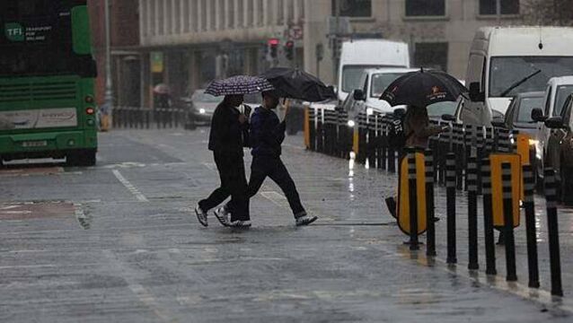 Yellow rain warning issued for four counties