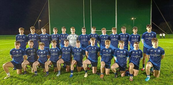The Westport team pictured before Friday night's Connacht U17 'A' football championship final at the Connacht GAA Centre of Excellence.