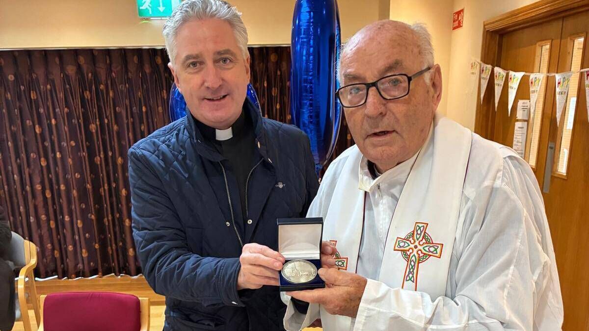 Mayo priest presented with unique honour on 90th birthday