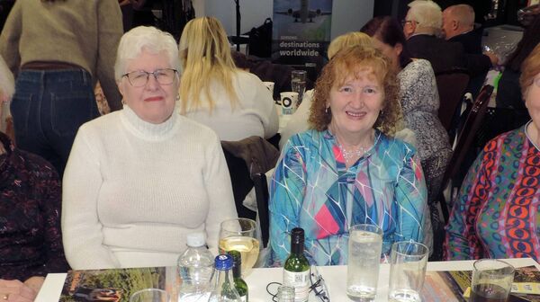 The ladies are enjoying the launch of the Kilkelly Kilmovee magazine which was held at Ireland West Airport recently.