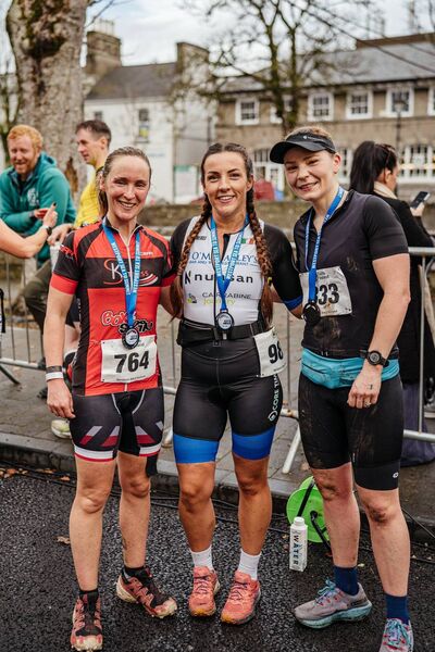 Spirit Ladies winners, Sharon Martin, second place, Newport's Kieva Tracey, winner, Lorna McWeeney, third place. Spirit Ladies winners, Sharon Martin, second place, Newport's Kieva Tracey, winner, Lorna McWeeney, third place.