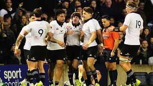 Luke Humphries hits nine-darter to beat Michael Smith at Grand Slam of Darts