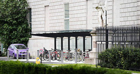 'Politicians squander taxes paid by Irish people': Public berated Harris over bike shed