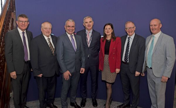 Some of the attendees at the Local Development Companies Network (LDCN) summit at the Great National Hotel in Ballina, from left: Kevin Kelly, chief executive, Mayo County Council; Eamonn Scanlon, TD; Minister Dara Calleary; John Feerick, CEO of Sligo LEADER and chairperson of the organising committee; Sabina Trench, CEO, South West Mayo Development Company; Frank Feighan TD and Chris Gonley, CEO, Leitrim Development Company. Some of the attendees at the Local Development Companies Network (LDCN) summit at the Great National Hotel in Ballina, from left: Kevin Kelly, chief executive, Mayo County Council; Eamonn Scanlon, TD; Minister Dara Calleary; John Feerick, CEO of Sligo LEADER and chairperson of the organising committee; Sabina Trench, CEO, South West Mayo Development Company; Frank Feighan TD and Chris Gonley, CEO, Leitrim Development Company.