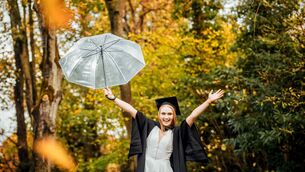 <p>Edel Falvey, from Ballindine, is pictured at the Mary Immaculate College (MIC) Conferring Ceremonies in Limerick. The two days of conferring ceremonies saw over 1,200 graduates conferred with academic awards across the College’s 50-plus undergraduate and postgraduate programmes in Education and Liberal Arts.</p>
