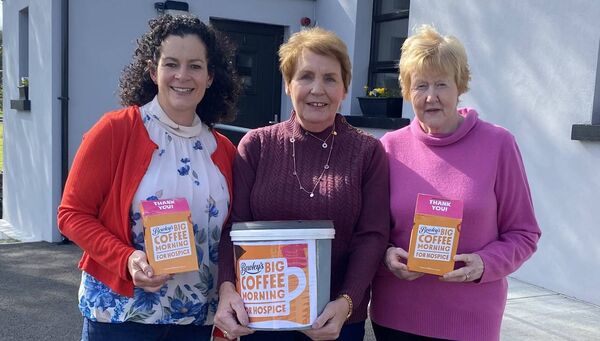 Janine Hoban, Catherine Hoban and Bernie Thomas pictured at the highly successful Errew Hospice Coffee Morning at which a generous €1,480 was raised. Janine Hoban, Catherine Hoban and Bernie Thomas pictured at the highly successful Errew Hospice Coffee Morning at which a generous €1,480 was raised.
