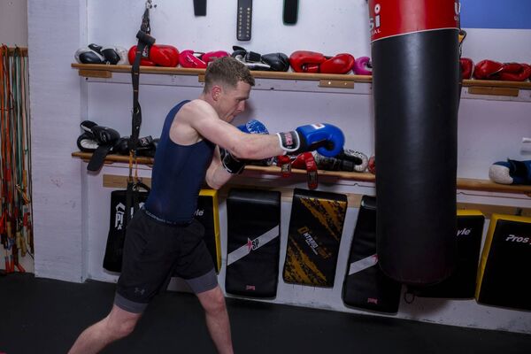 Gary McDonnell at Claremorris Ultimate Kickboxing Club where he has trained since 2021. Picture: John Corless