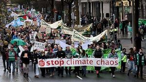 Hundreds take part in climate action march in Dublin