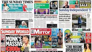What the papers say: Sunday's front pages